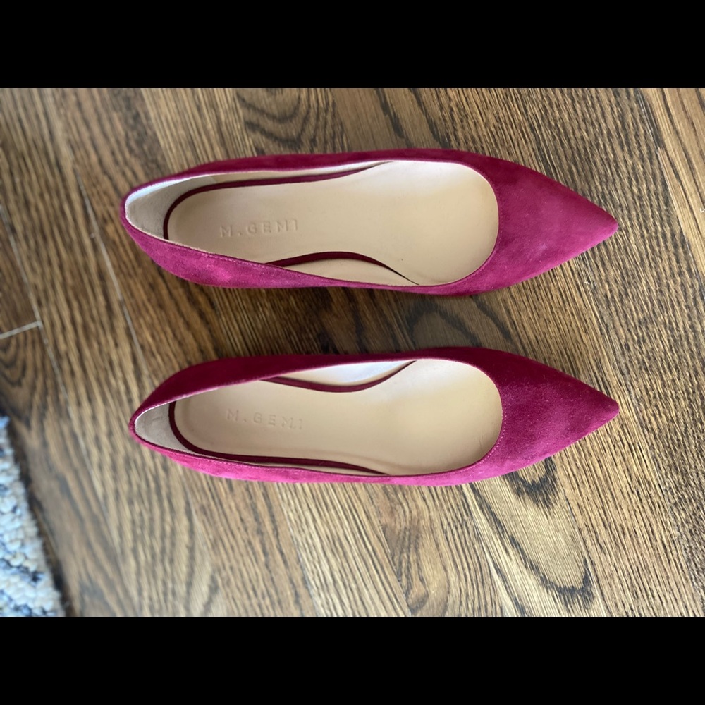 M. Gemi  sz 8/38 burgundy flats